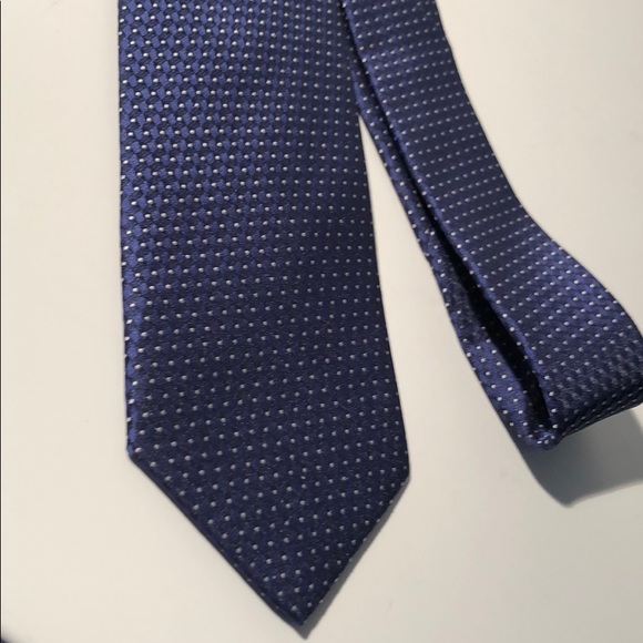 PERRY ELLIS PORTFOLIO DARK BLUE TINY SILVER DOT - Picture 6 of 6